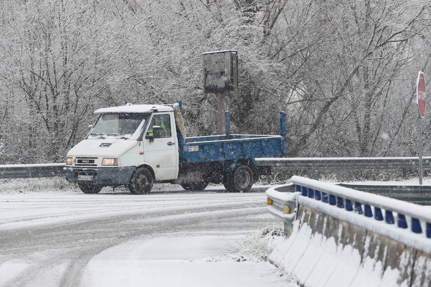 Fotos: Nieve y frío en Asturias