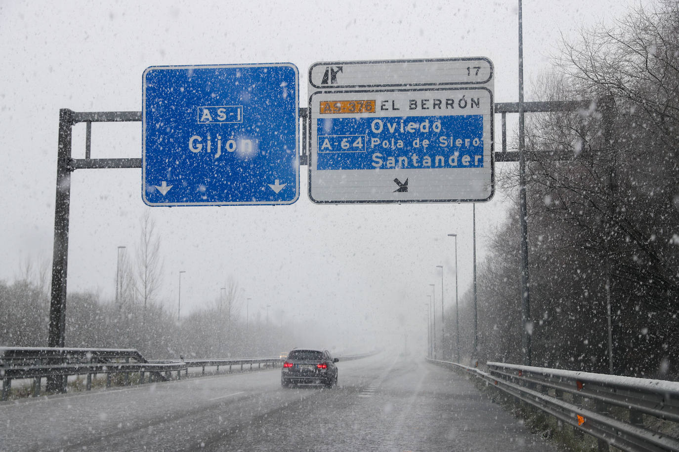 Fotos: Nieve y frío en Asturias