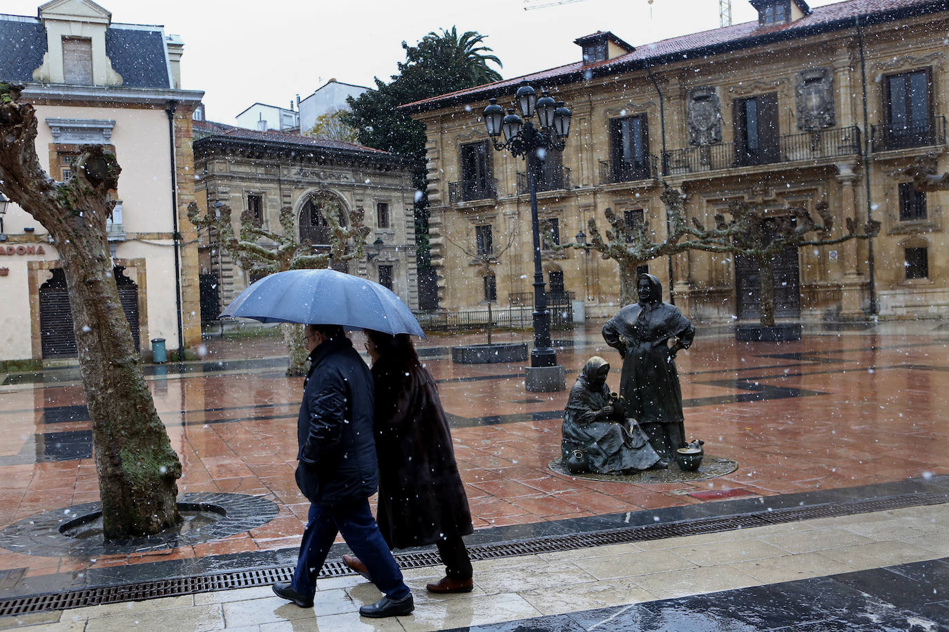 Fotos: Nieve y frío en Asturias