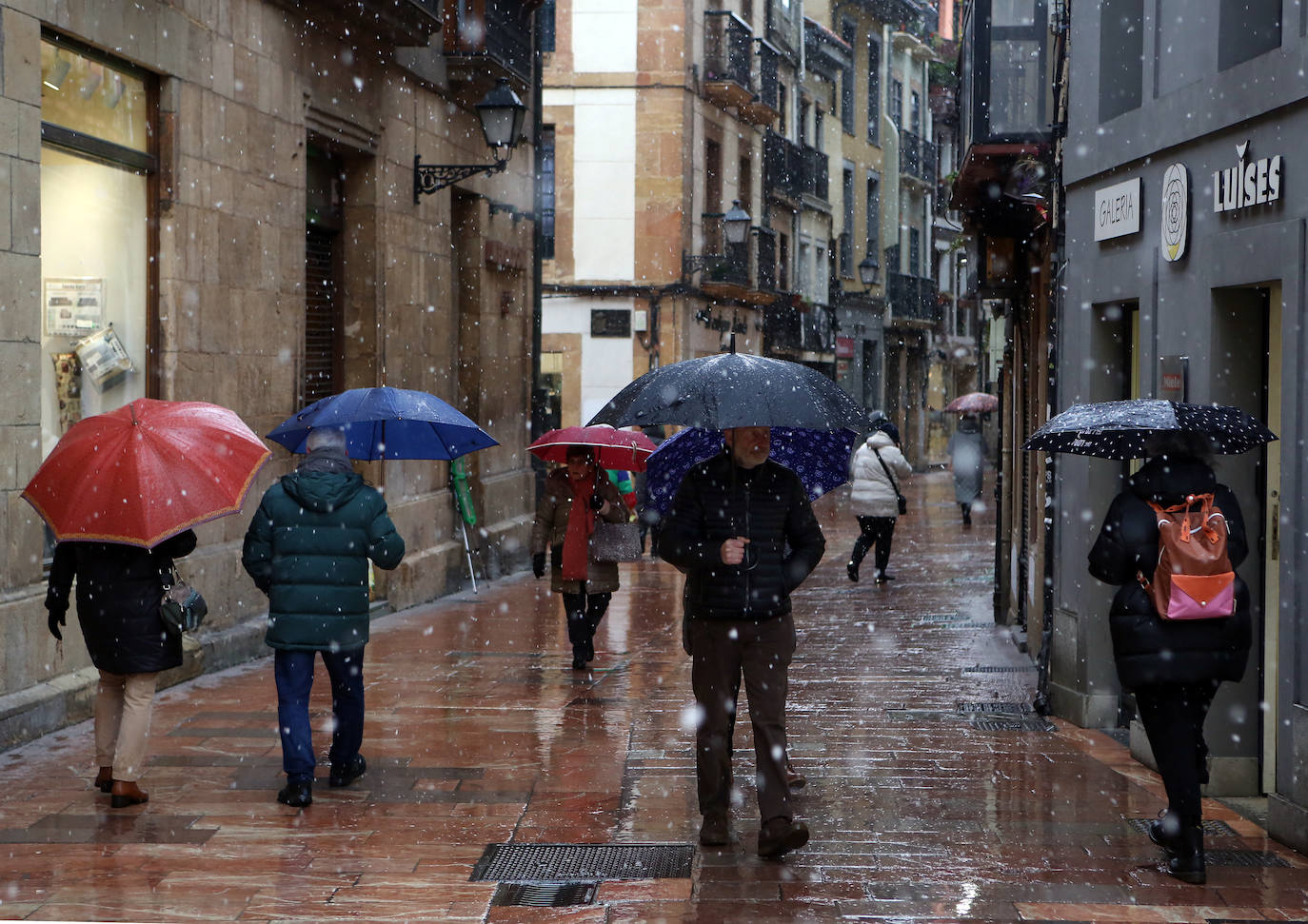 Fotos: Nieve y frío en Asturias