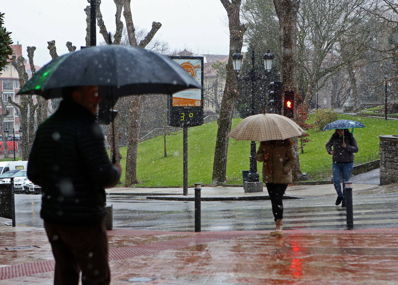 Fotos: Nieve y frío en Asturias