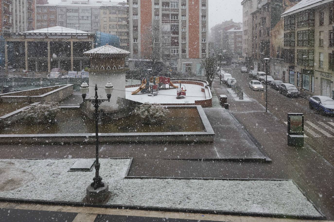 Fotos: Nieve y frío en Asturias