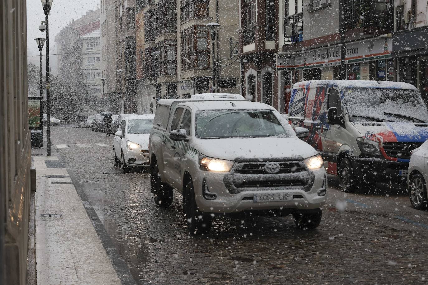 Fotos: Nieve y frío en Asturias