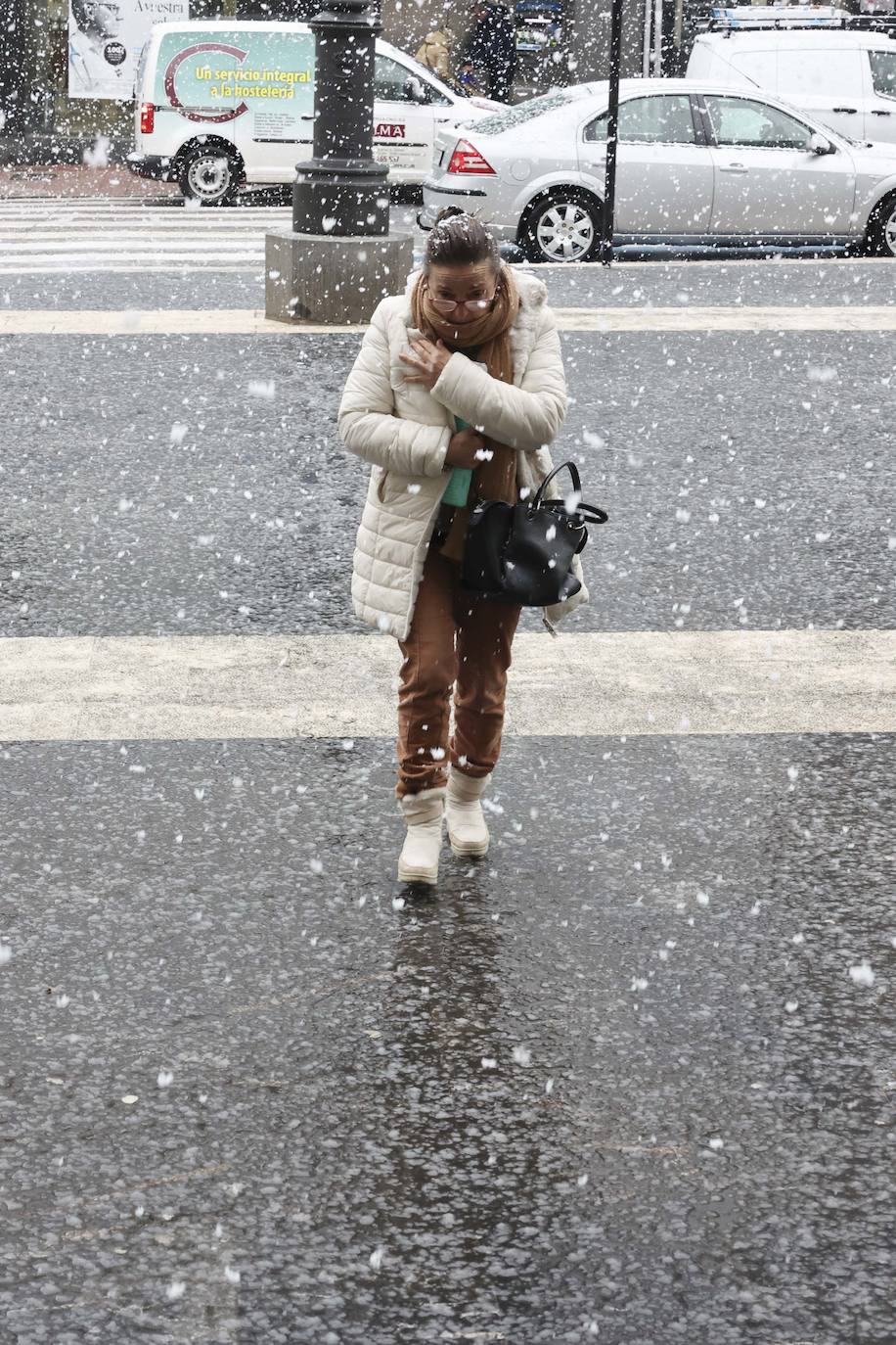 Fotos: Nieve y frío en Asturias