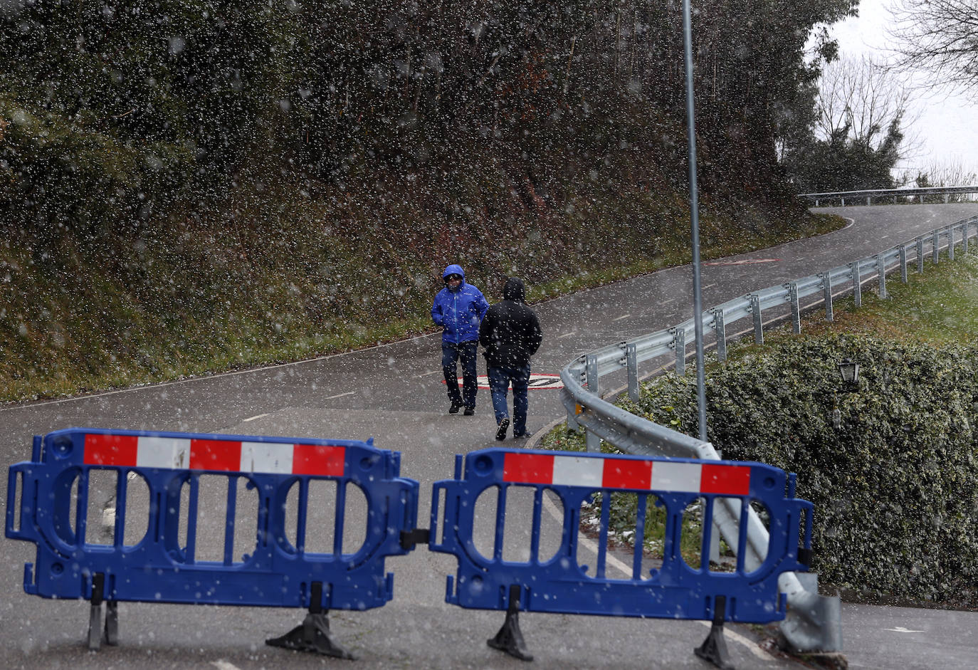 Fotos: Nieve y frío en Asturias