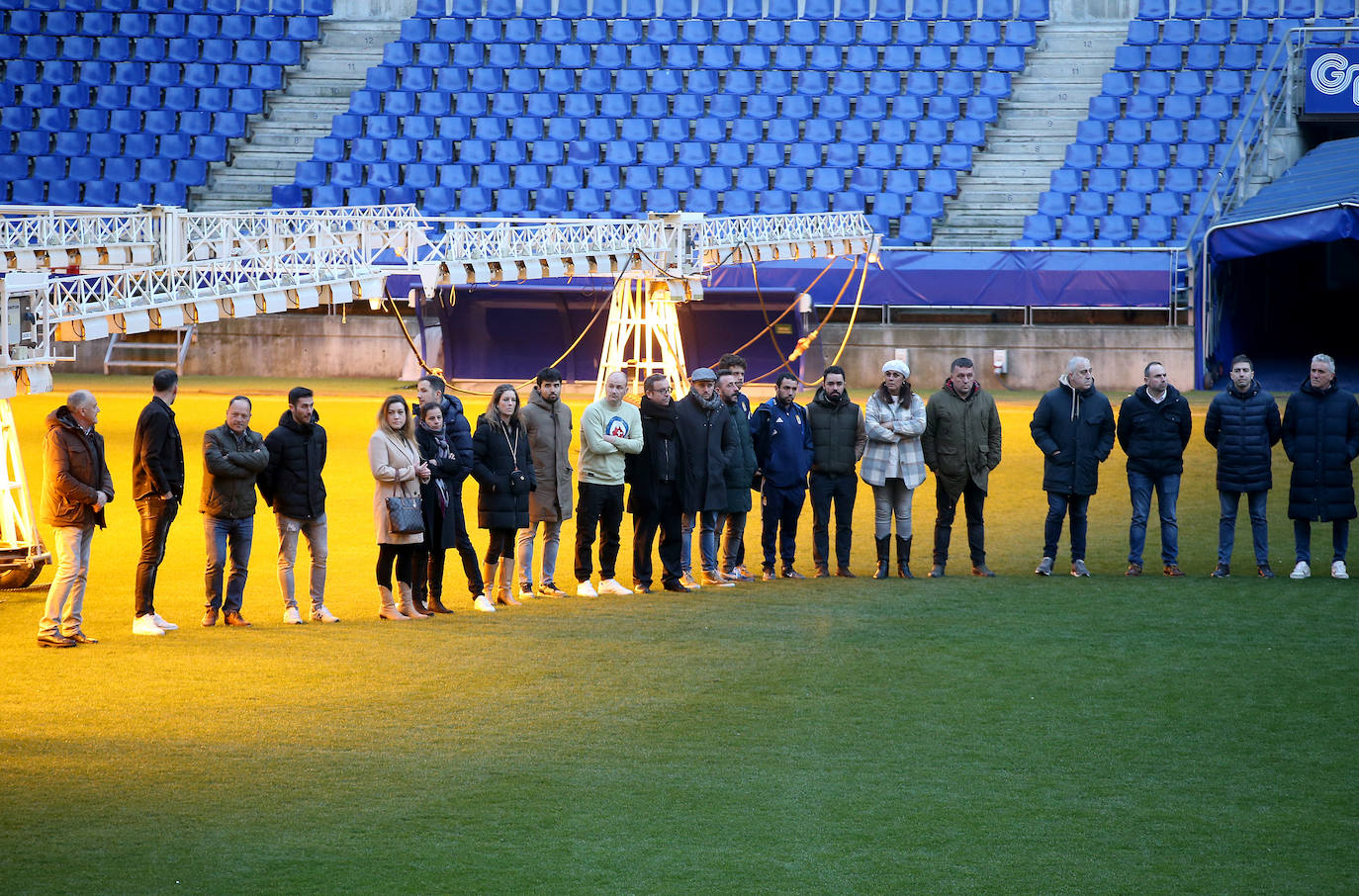 Fotos: Sentido homenaje a Pelayo Novo en el Carlos Tartiere