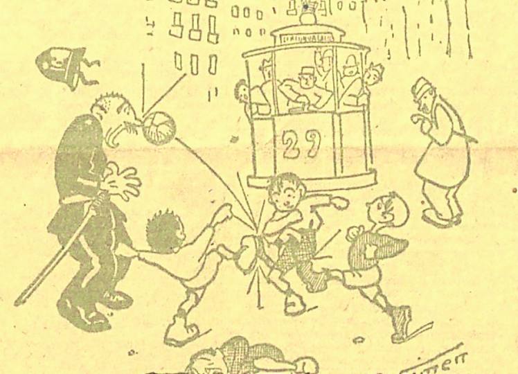 Caricatura en EL COMERCIO, aunque esta de 1923. Nada cambia.