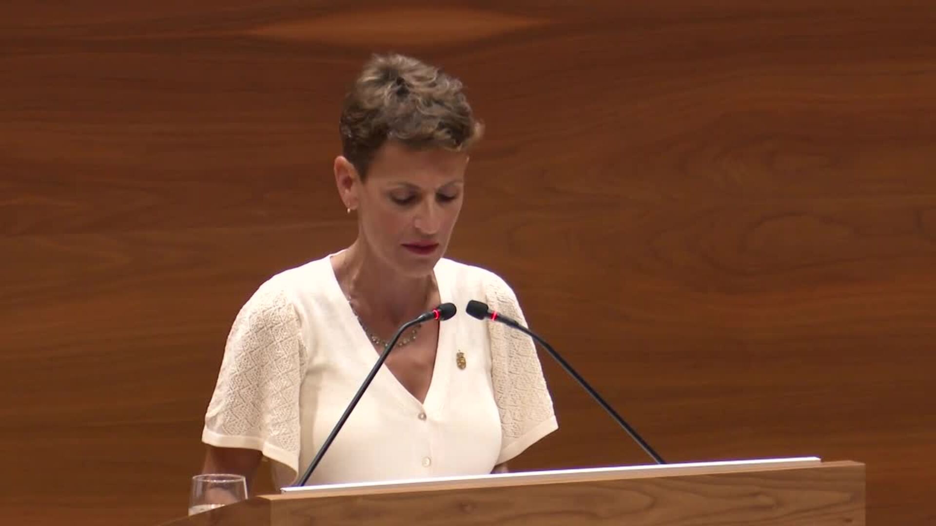 Chivite defiende un Gobierno progresista frente a la 