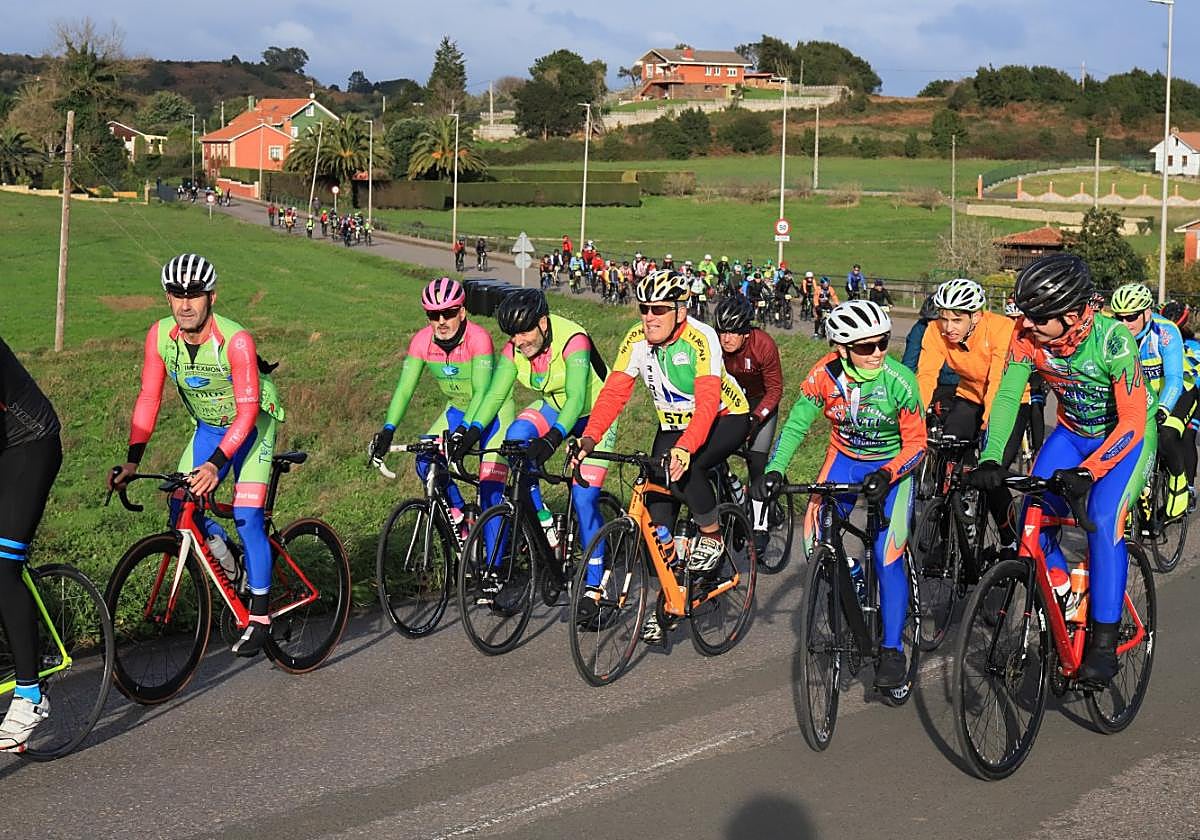 Éxito de la cicloturista de Candás