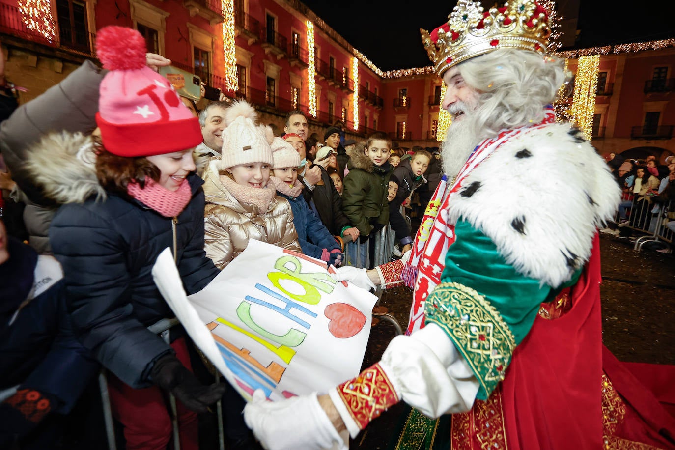 Los Reyes en el Ayuntamiento de Gijón