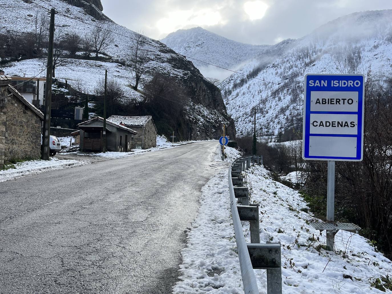 Asturias, bajo la nieve