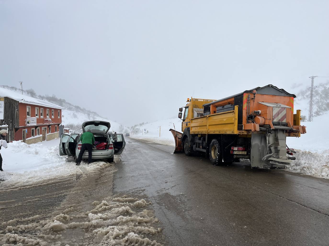 Asturias, bajo la nieve