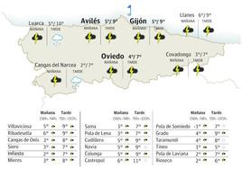 El tiempo en Asturias para este miércoles, 10 de enero.