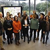 Jesús Martínez Salvador (Izquierda) presidió la reunión de la comisión, en el Botánico.