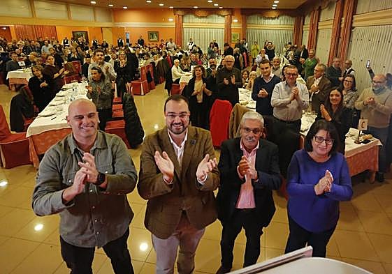 La última cita multitudinaria del socialismo gijonés fue en su tradicional cena anual, el pasado diciembre.