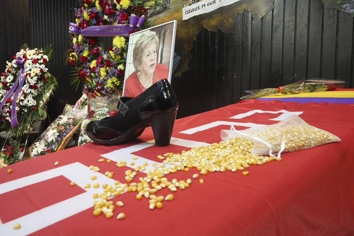 Multitudinario y emotivo adiós a Anita Sirgo, referente de la lucha obrera