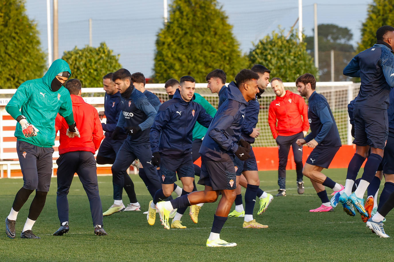 Entrenamiento del Sporting (19/01/2024)