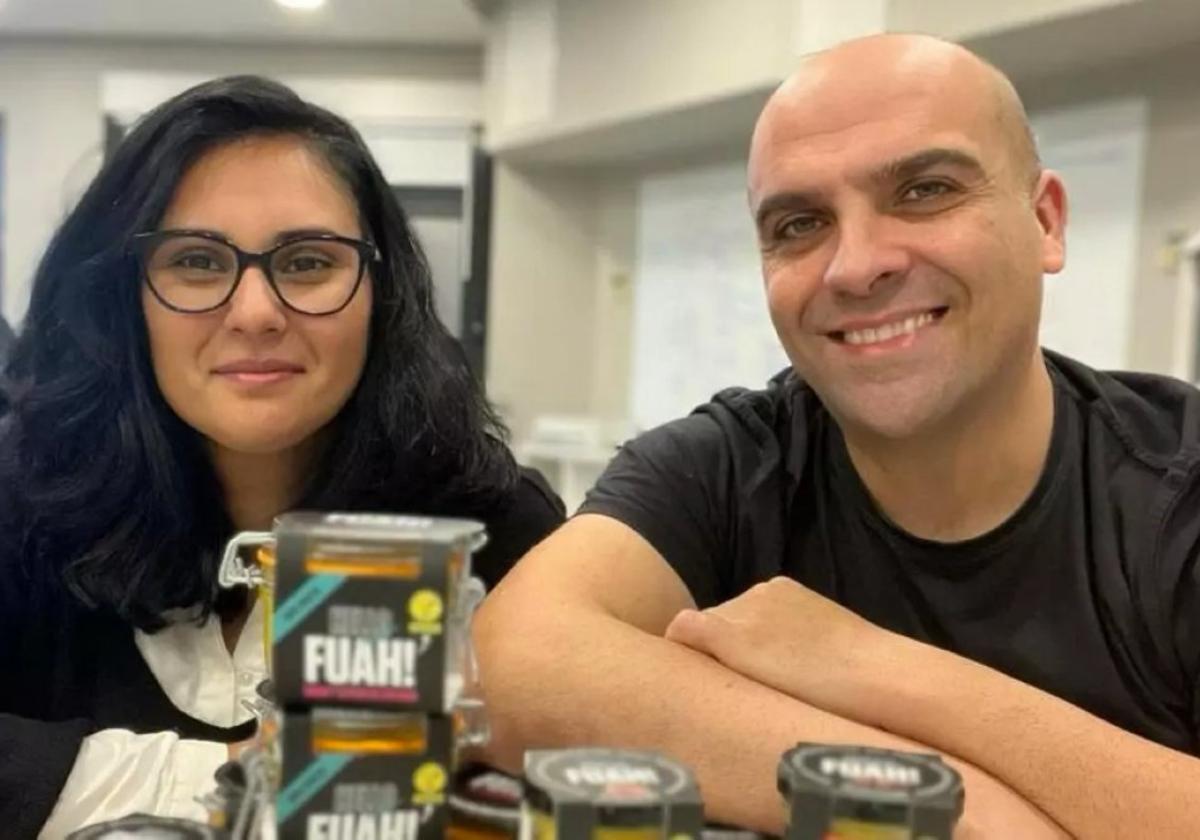 María Curbalán y Javier Fernández, con su foie gras vegetal, Fuah!.