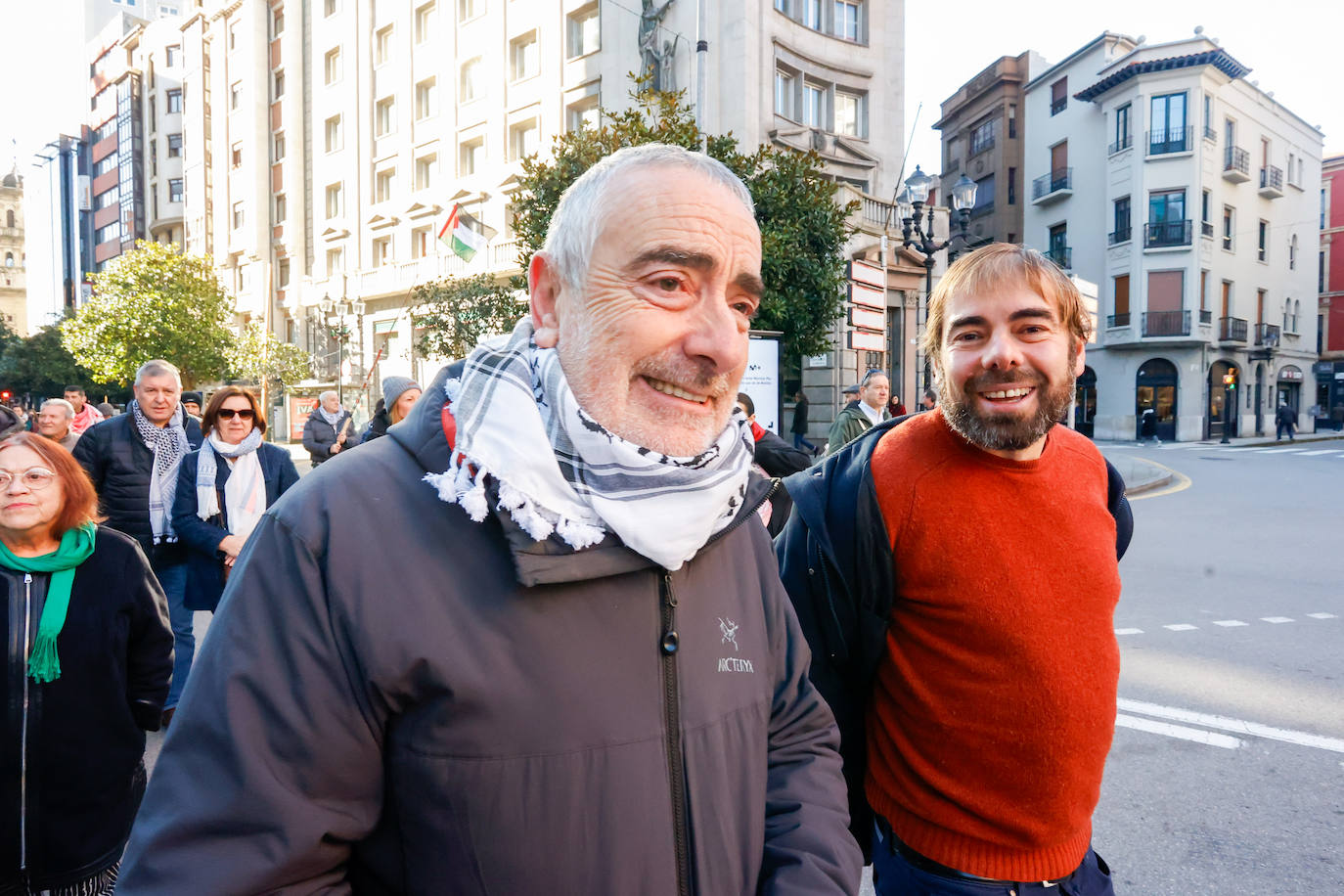 Concentración de apoyo al pueblo palestino en Gijón