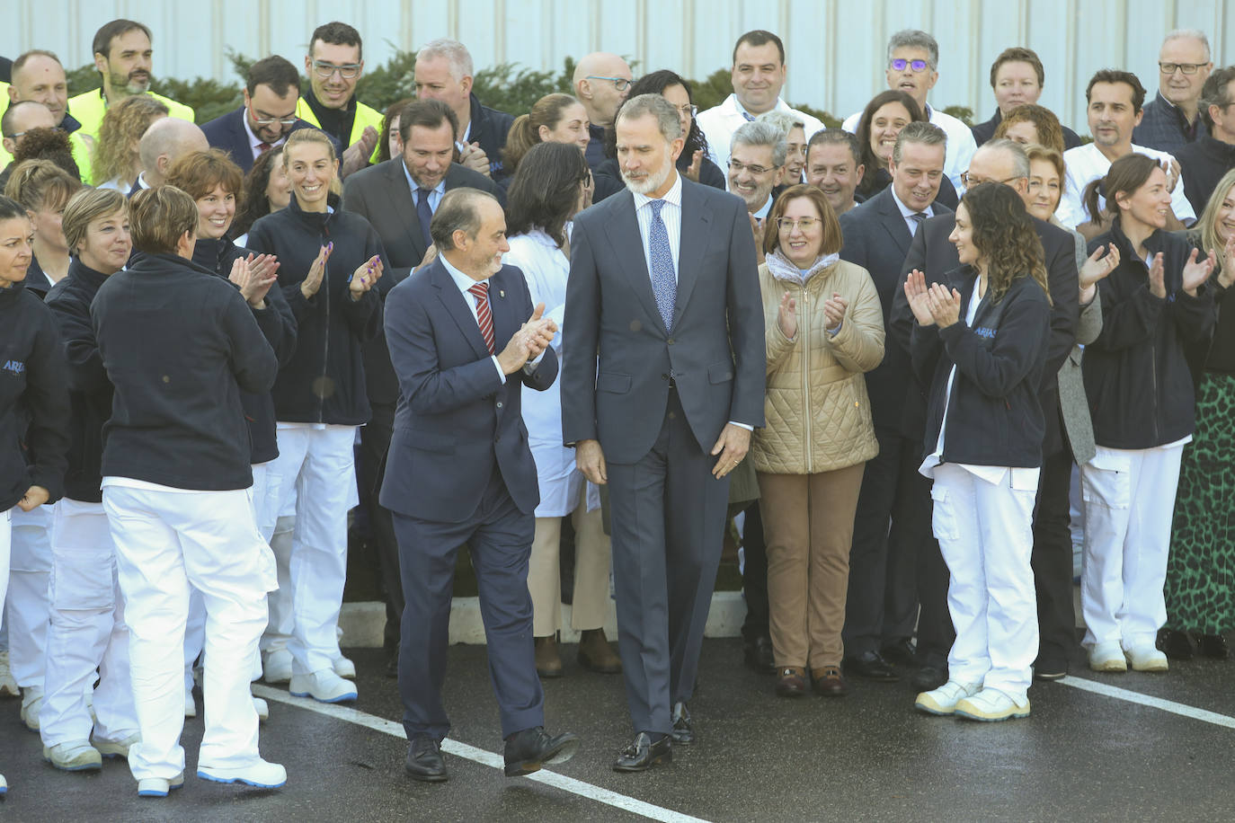 El Rey visita Asturias en el aniversario de Mantequerías Arias y ALSA