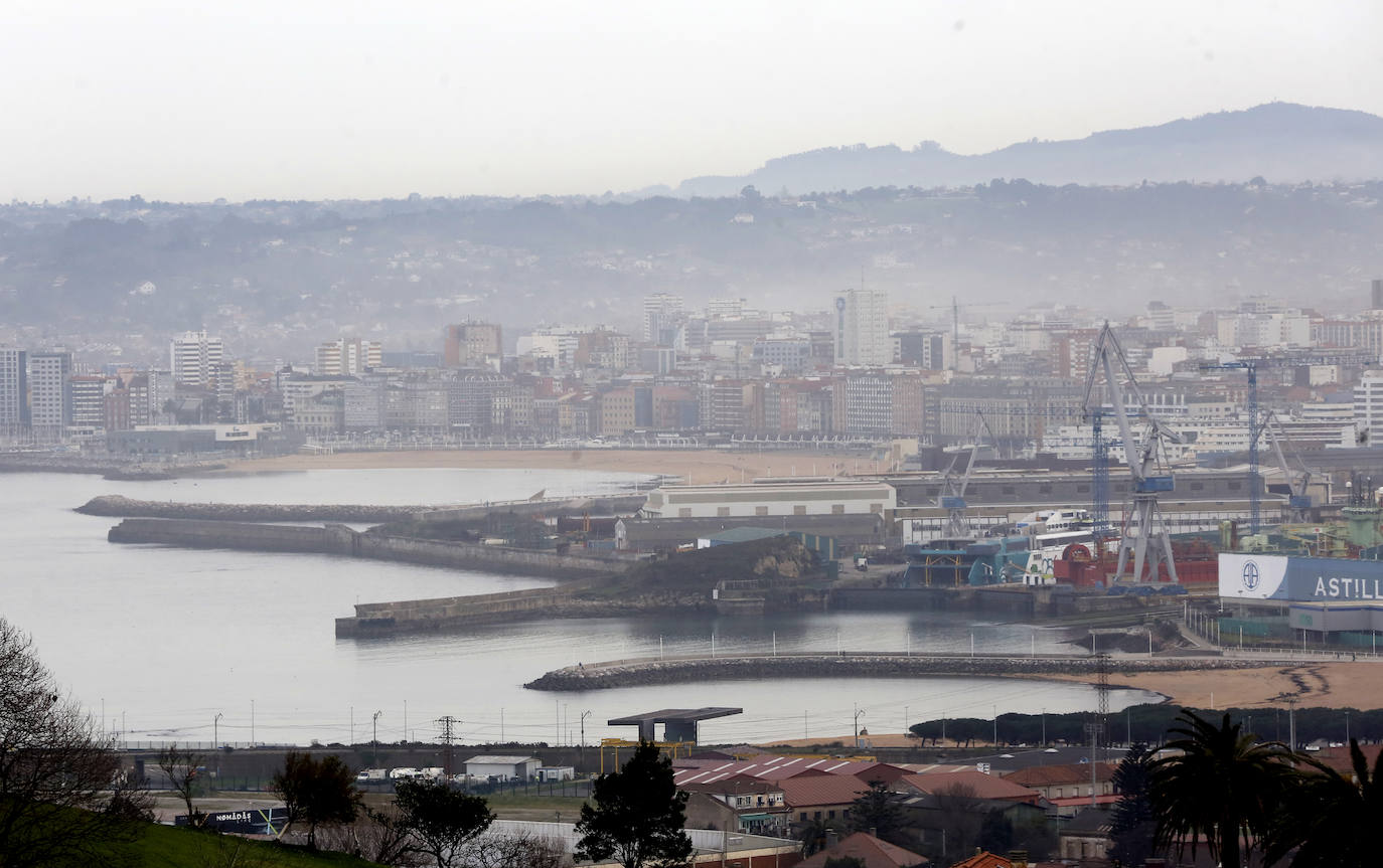 Contaminación en Gijón.