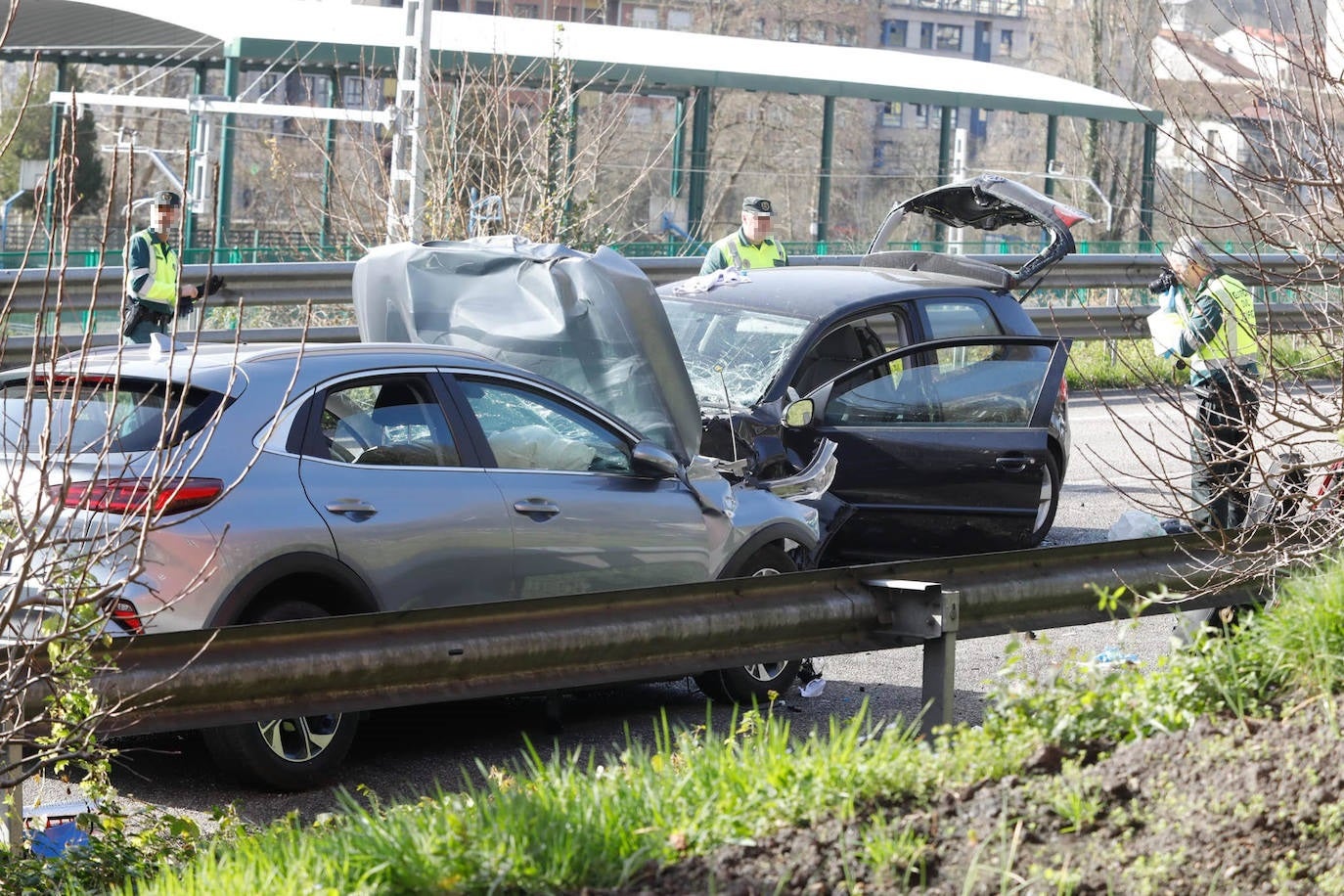 Grave accidente en el corredor del Nalón, que se cobró tres vidas en 2023