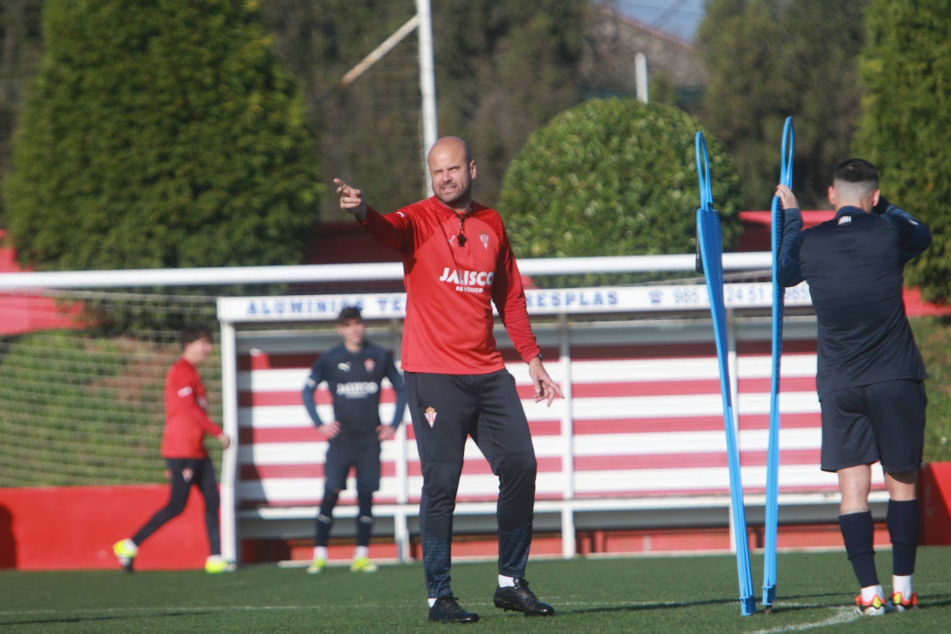 Las imágenes del entrenamiento del Sporting de Gijón