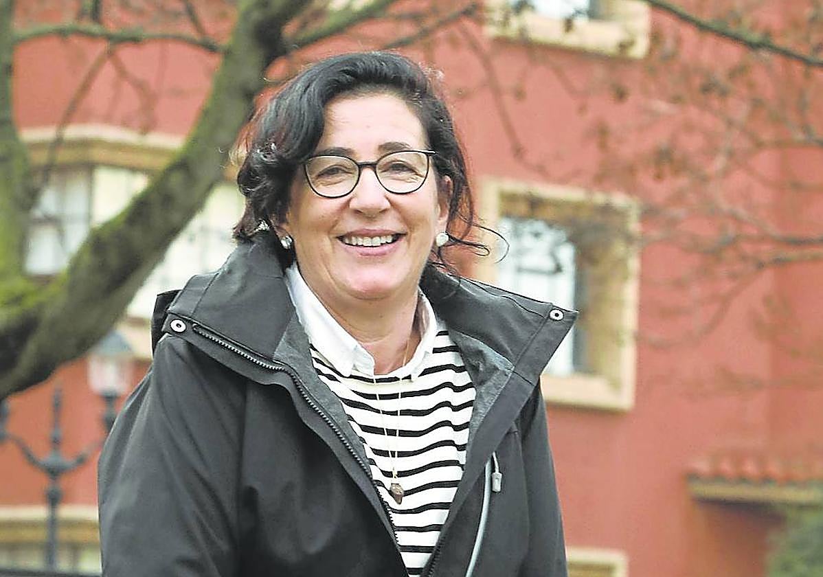 Marta Nosti, en el parque de la plaza Europa.