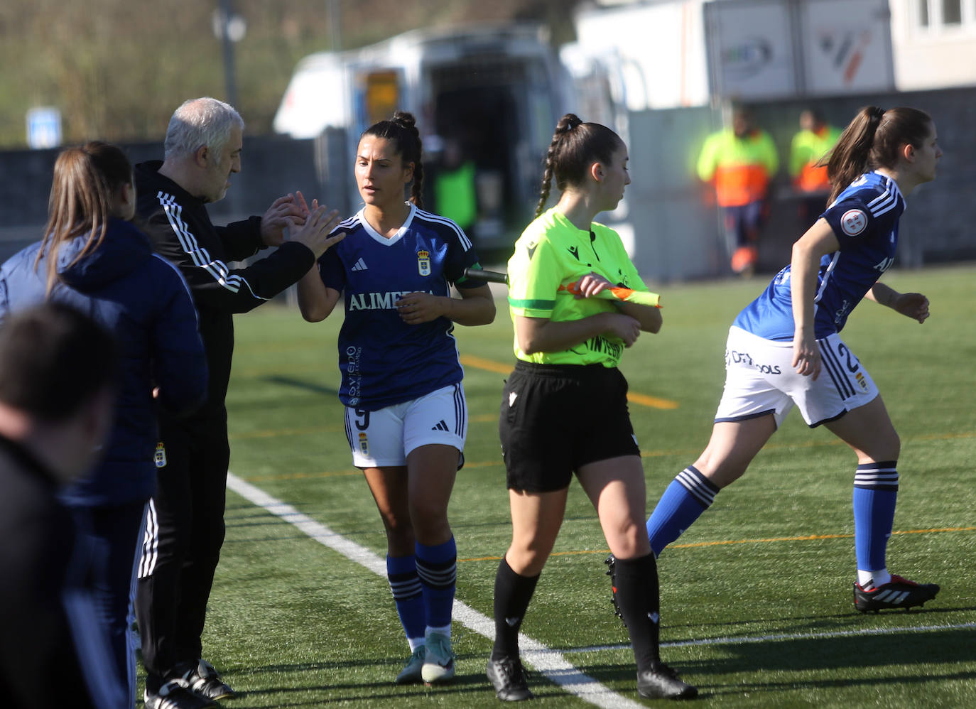 El derbi femenino Real Oviedo - Sporting de Gijón, en imágenes