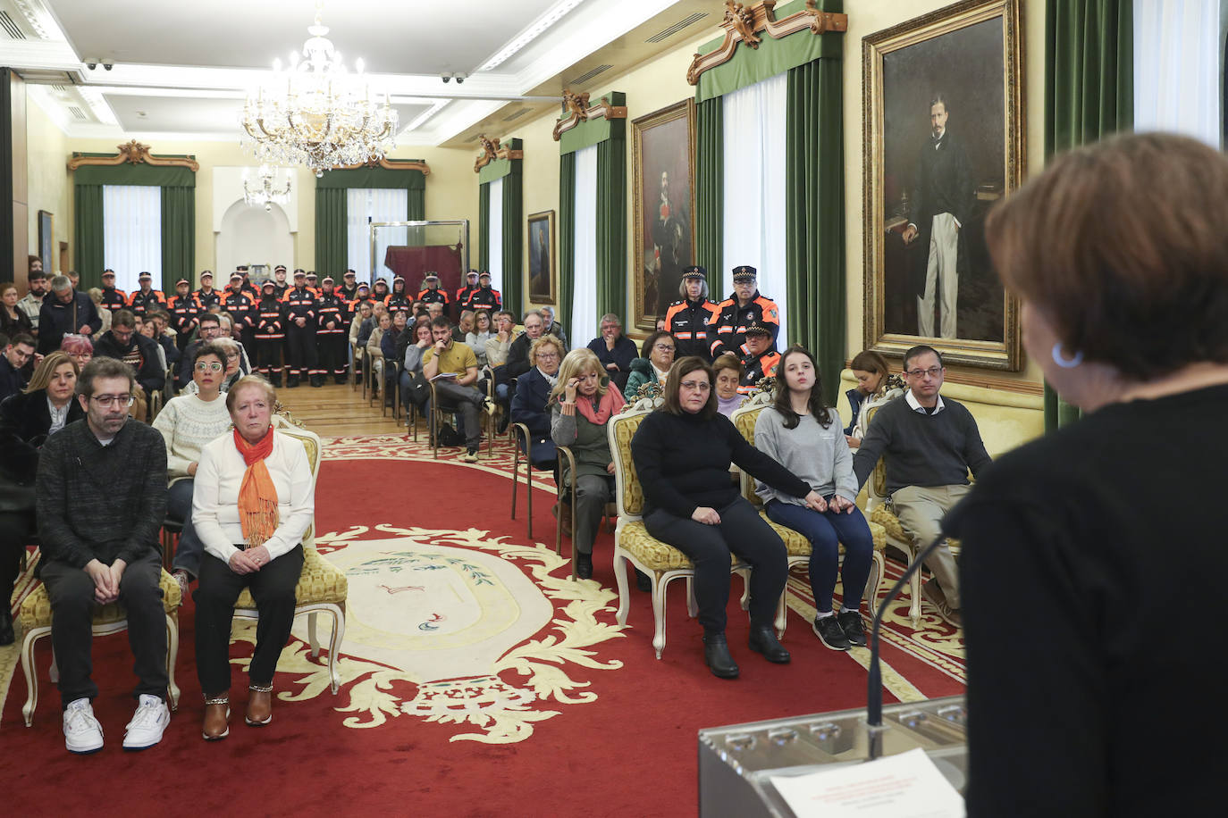 Gijón rinde un sentido homenaje a Inés Sánchez, la voluntaria de Protección Civil fallecida en un accidente