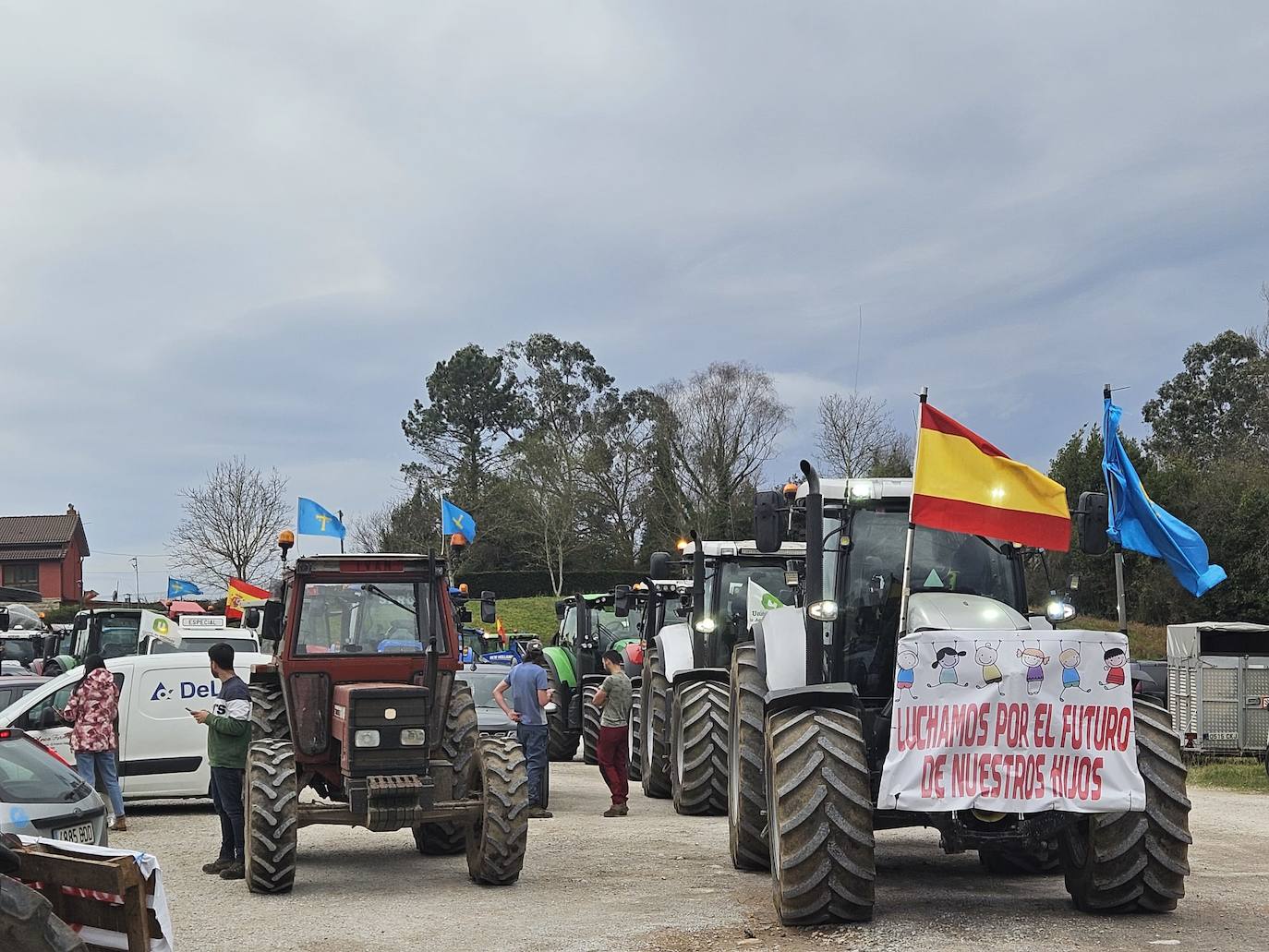 Tractorada en Asturias: las imágenes que deja la protesta del campo asturiano