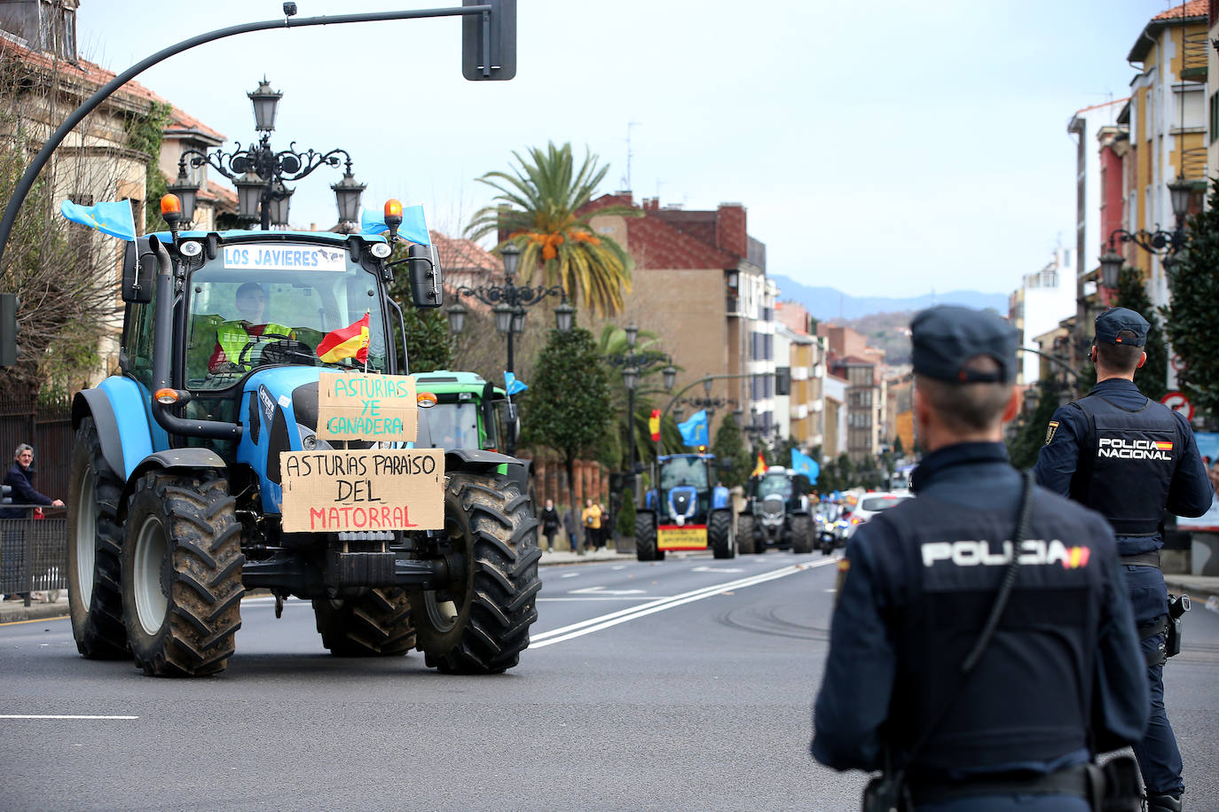 Tractorada en Asturias: las imágenes que deja la protesta del campo asturiano