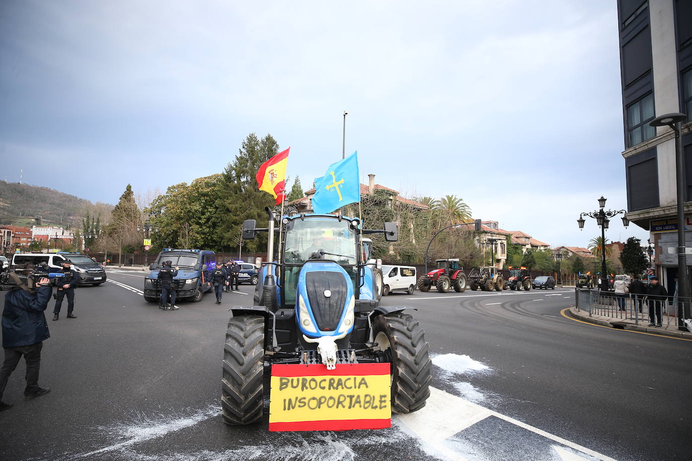 Tractorada en Asturias: las imágenes que deja la protesta del campo asturiano