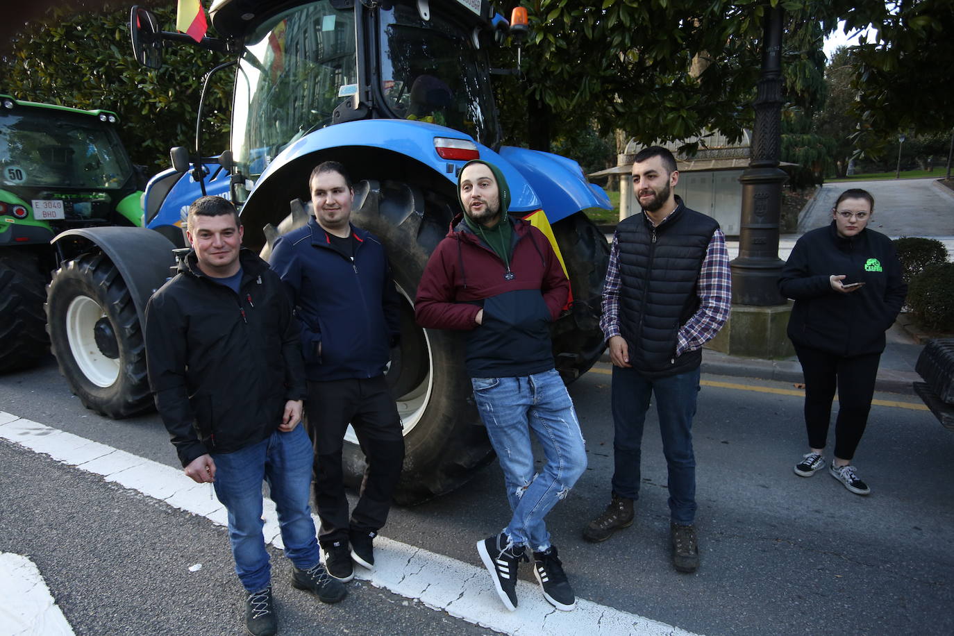 Así ha sido la tractorada en Oviedo de este viernes