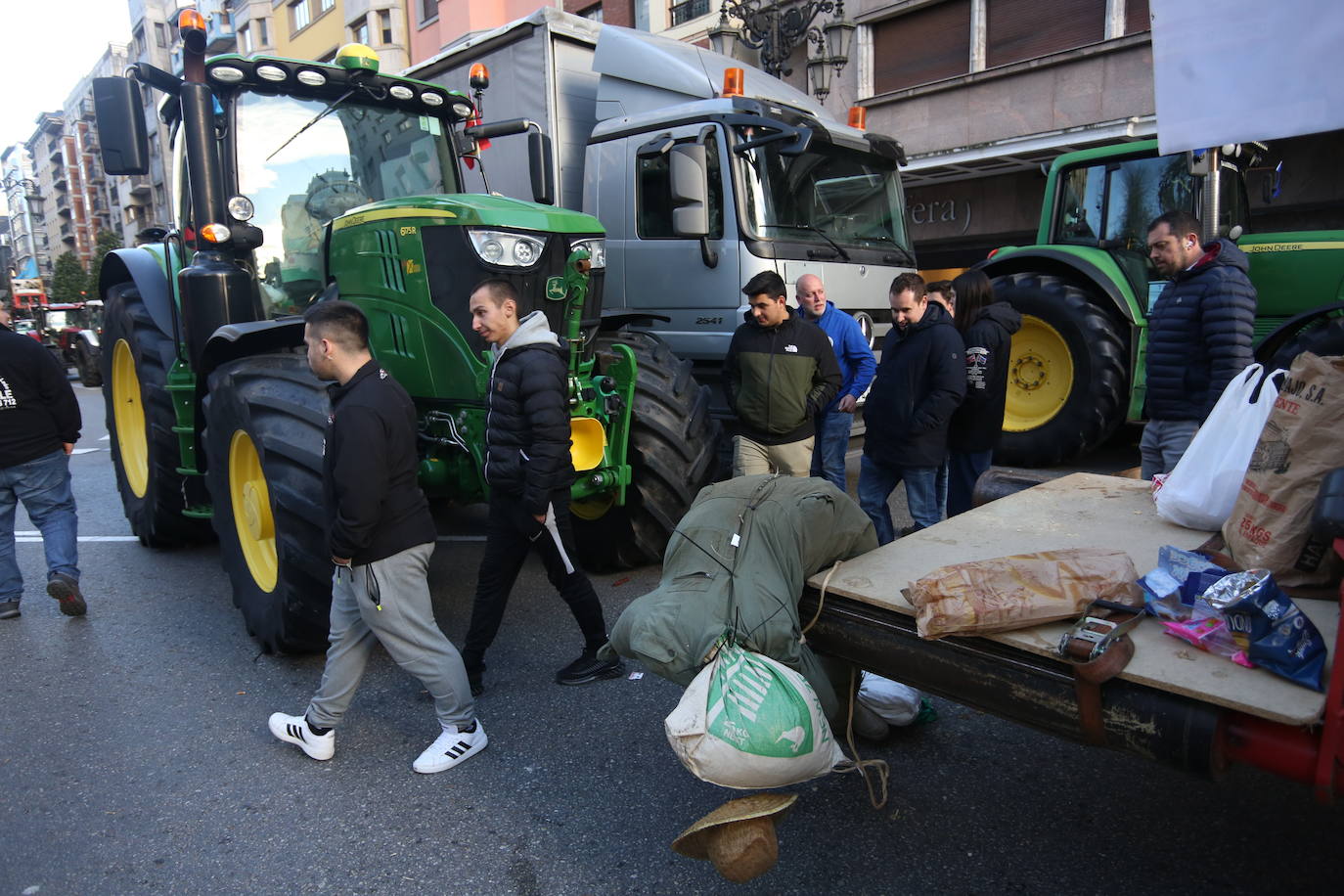 Así ha sido la tractorada en Oviedo de este viernes