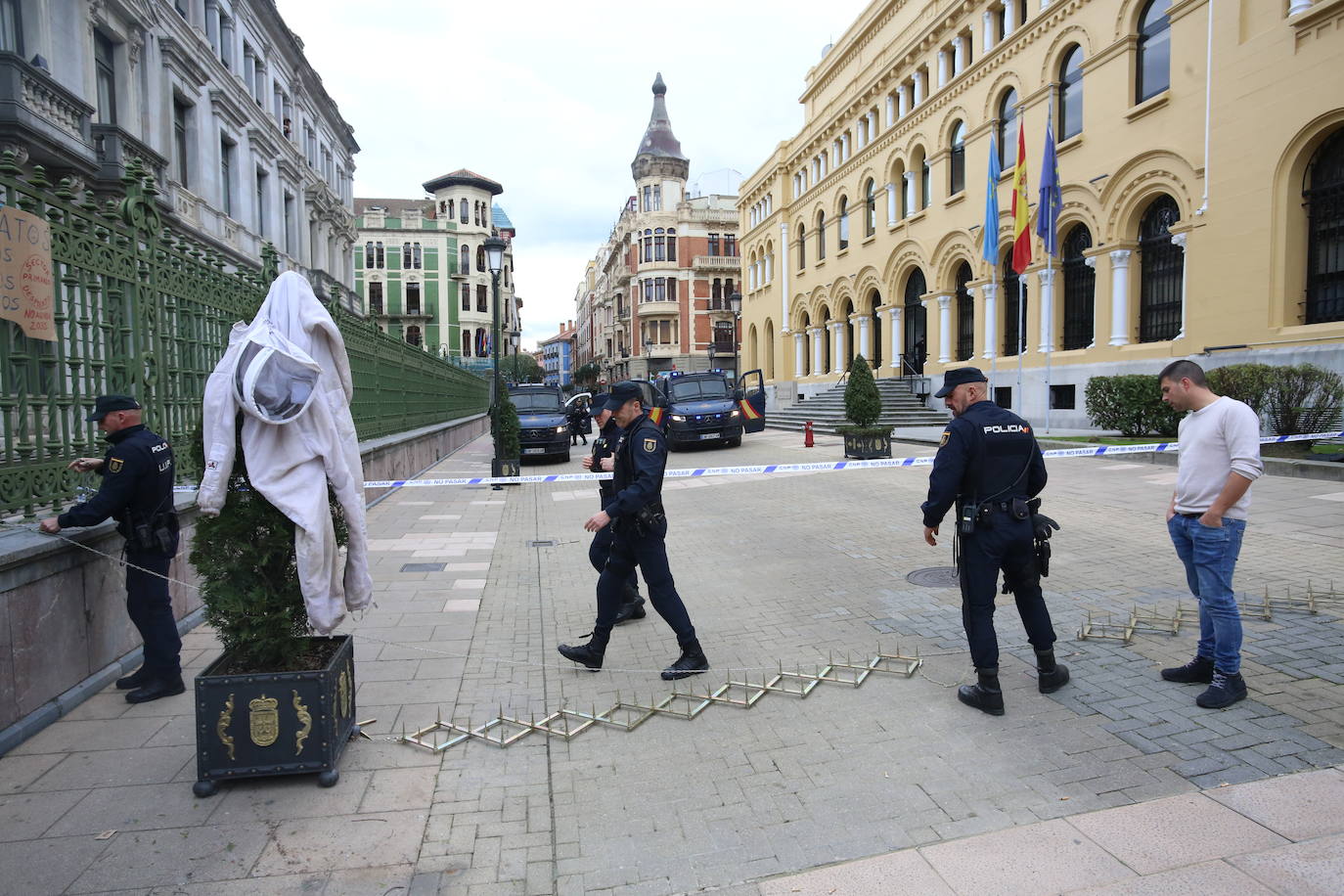 Así ha sido la tractorada en Oviedo de este viernes