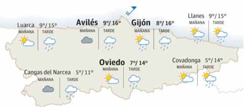 El tiempo que hará este domingo, 11 de febrero, en Asturias