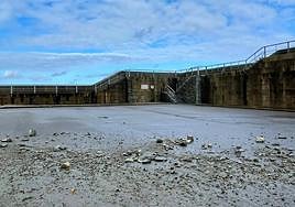 Aspecto que presentaba ayer el puerto de San Esteban de Pravia.