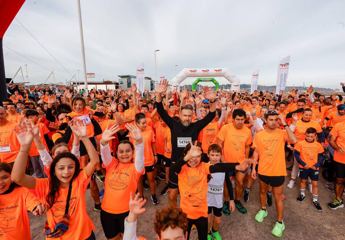 Salida de la Carrera Galbán en Gijón.