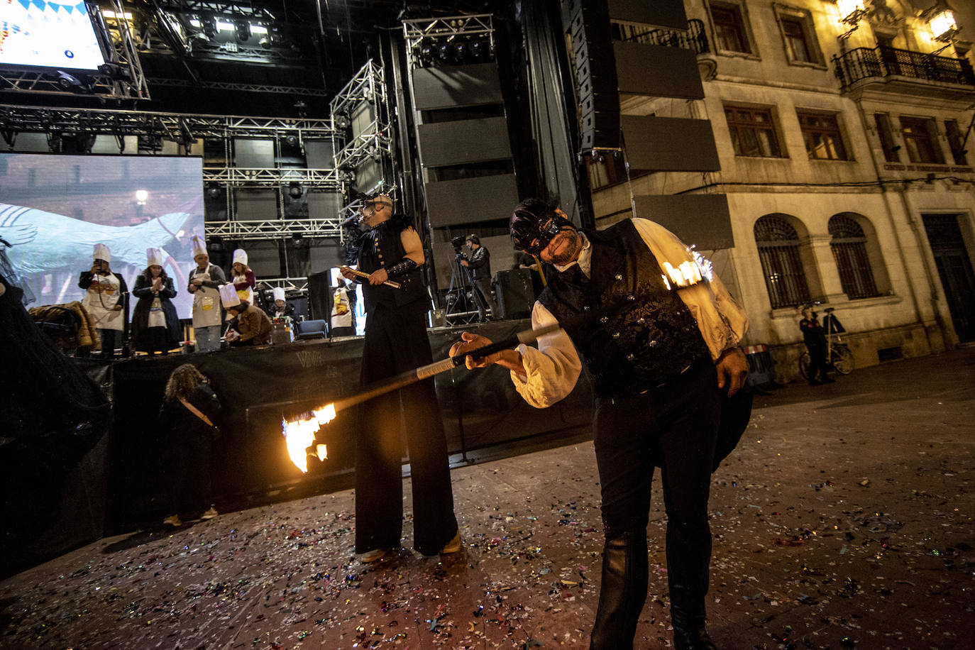 La celebración del antroxu de Oviedo, en imágenes