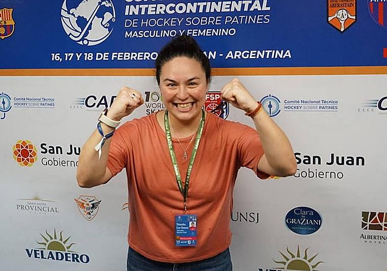 Natasha Lee, tras lograr el título de la Copa Intercontinental, anoche, en Argentina