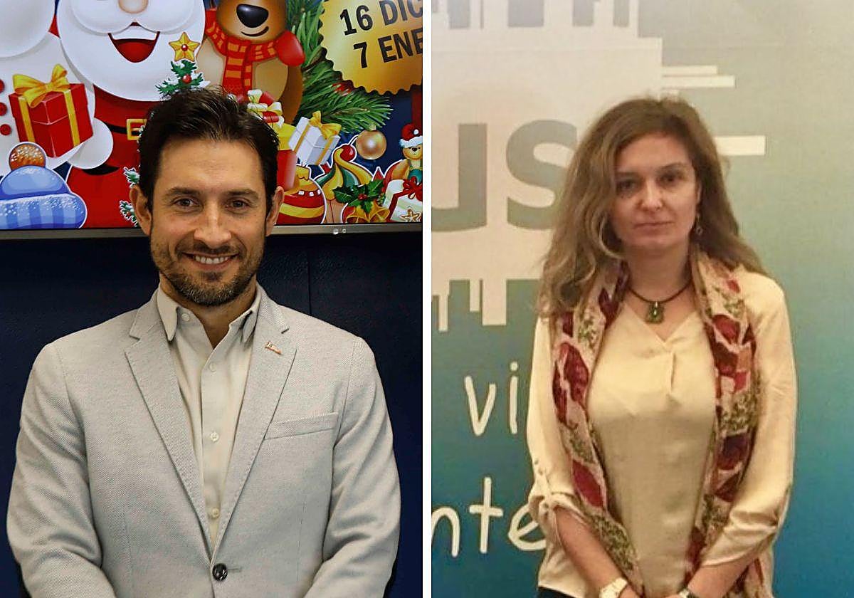 Pedro Carrillo y Cristina Liñero, con Joaquín Miranda