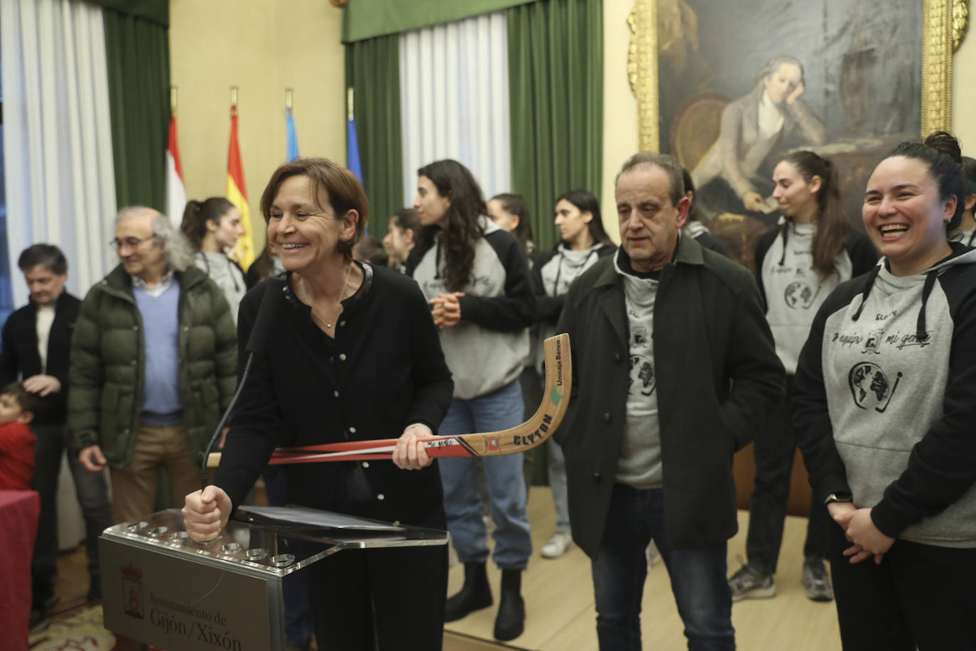 Gijón homenajea a las campeonas del mundo