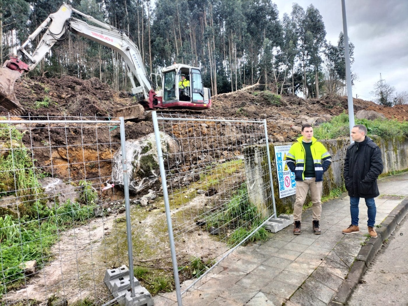 Jorge Suárez e Iván Fernández visitaron las obras.