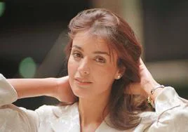 María José Besora cuando fue elegida Miss España en 1998.