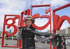 Natalia Estrada visita estos días Gijón después de seis años sin pisar su ciudad natal.