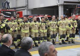 Gijón homenajea a sus bomberos