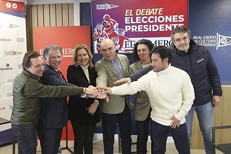 Iván Pidal, Alfredo Fernández, Cristina Liñeros, Joaquín Miranda, Begoña Espasande, Pedro Carrillo, y José Luis Barettino.