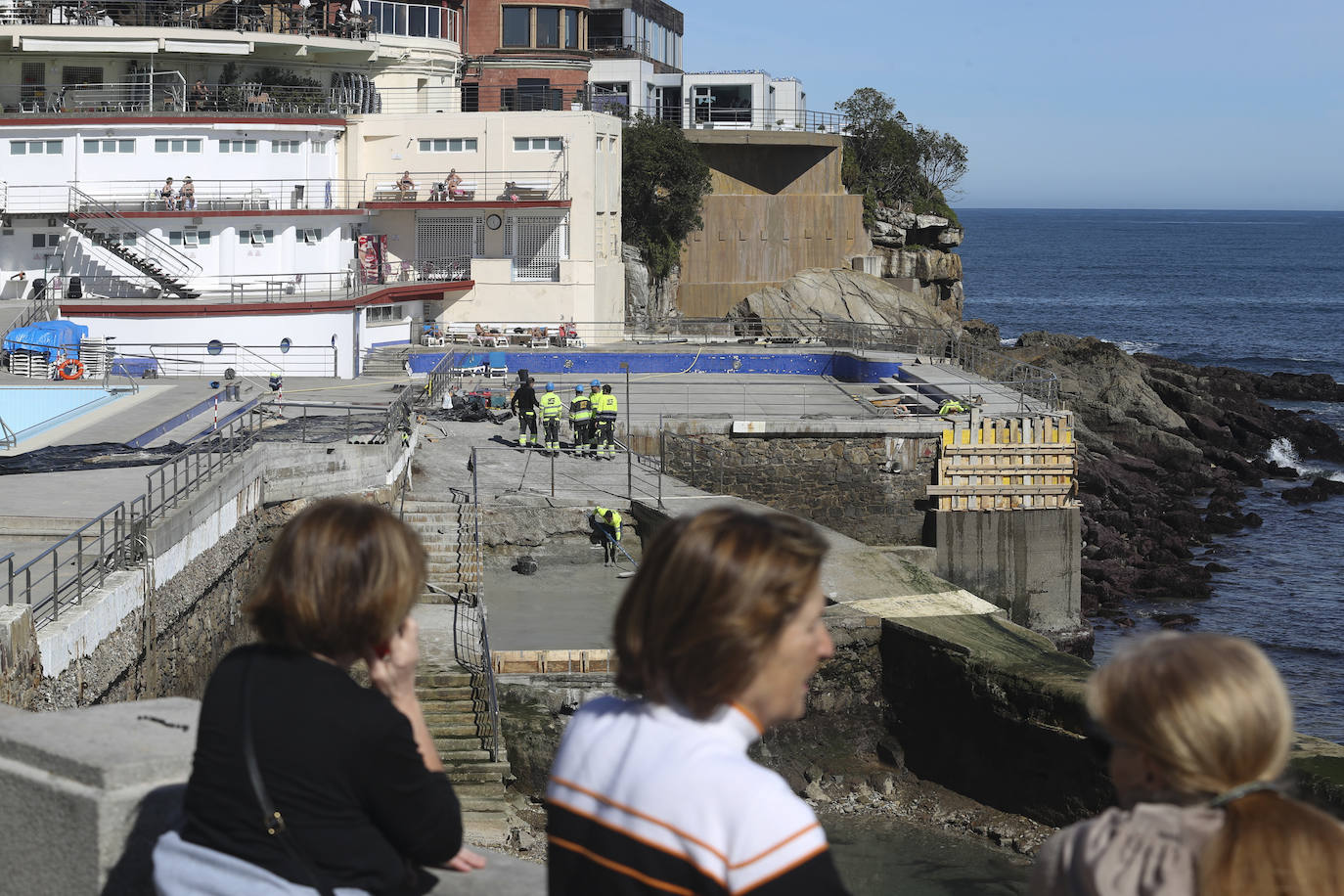 Las obras en el Club de Regatas de Gijón