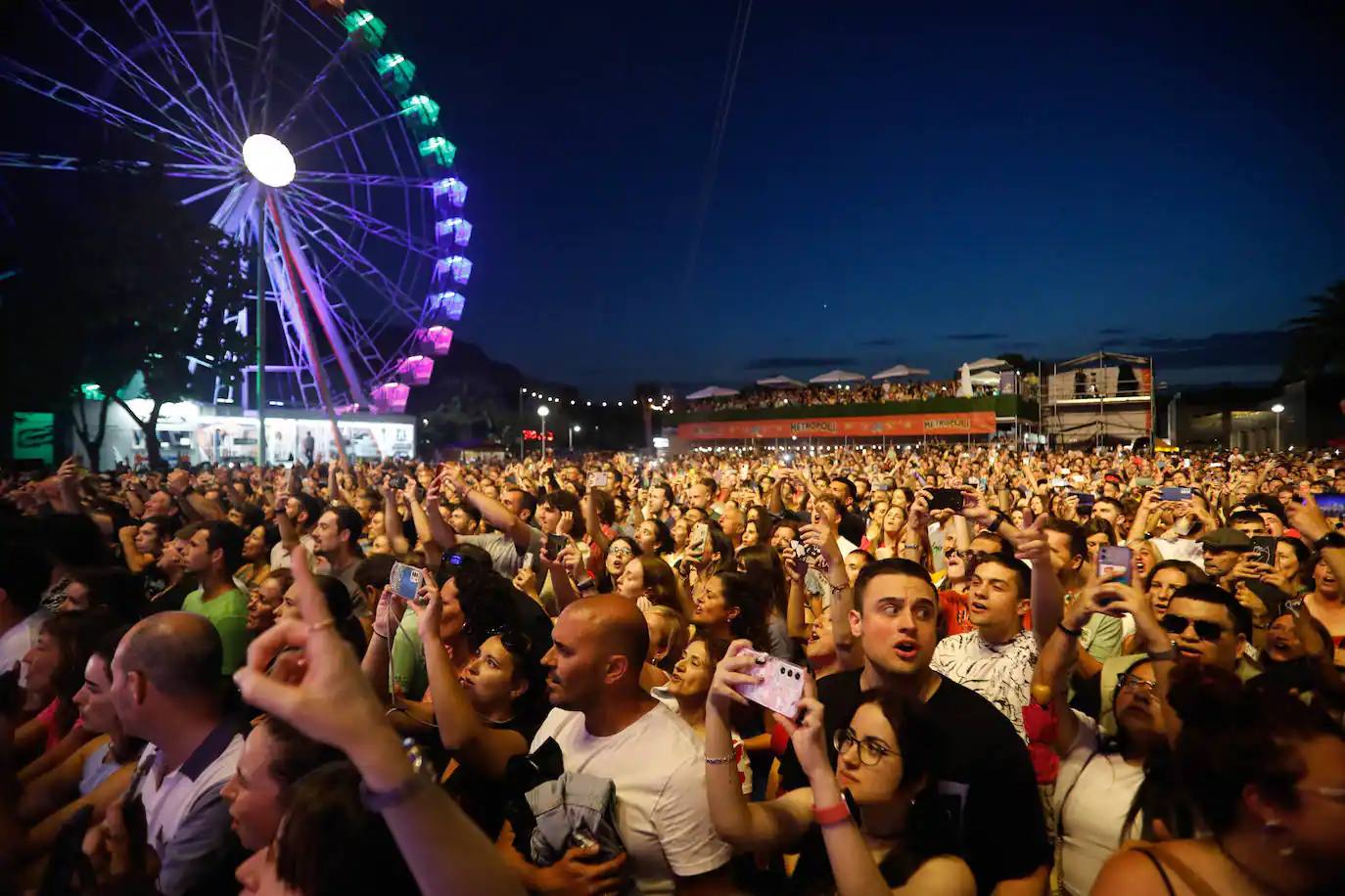 Público en un concierto de la pasada edición del Festival Metrópoli Gijón.